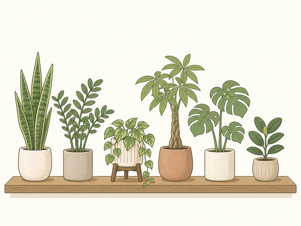 育てやすい観葉植物10選のランキングイメージ